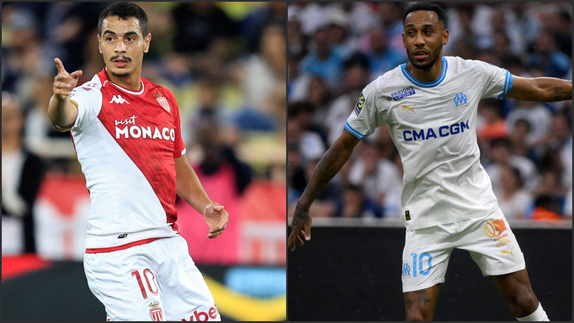 Wissam Ben Yedder Pierre-Emerick Aubameyang Monaco Marseille
