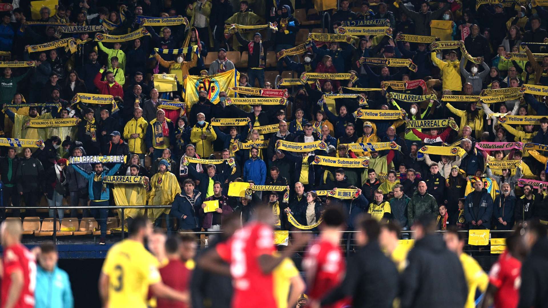 Villarreal Liverpool fans 2021-22