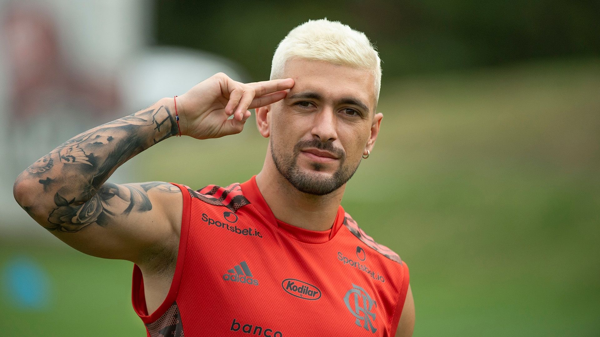 Arrascaeta em treino do Flamengo, 18112021