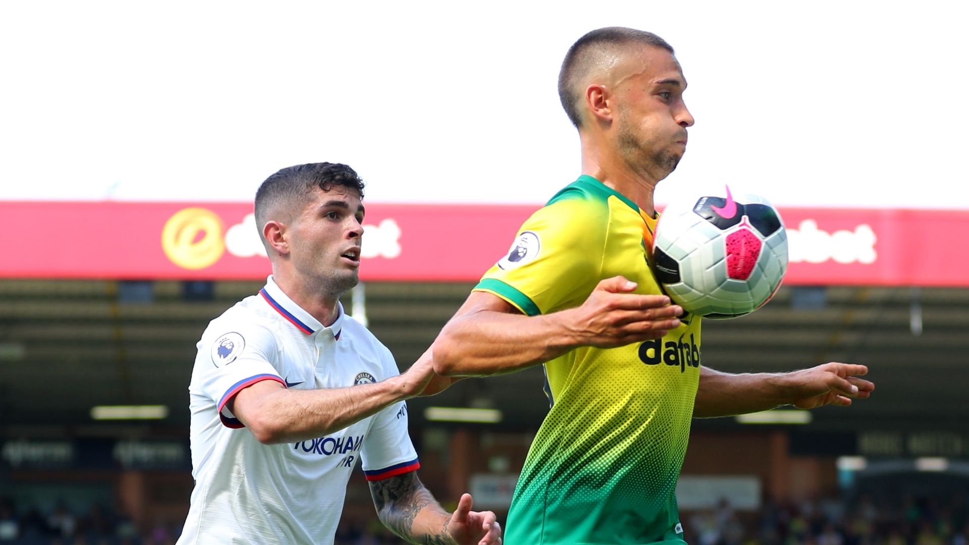 Norwich vs Chelsea, Christian Pulisic, Moritz Leitner