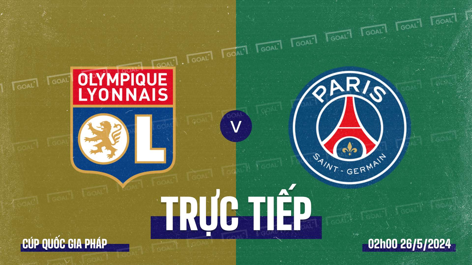 Lyon vs PSG Coupe de France 2023/24 GFX