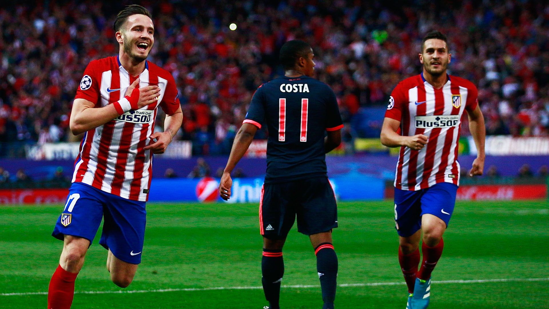 Saul Niguez Koke Atletico Madrid Bayern Munich 270416