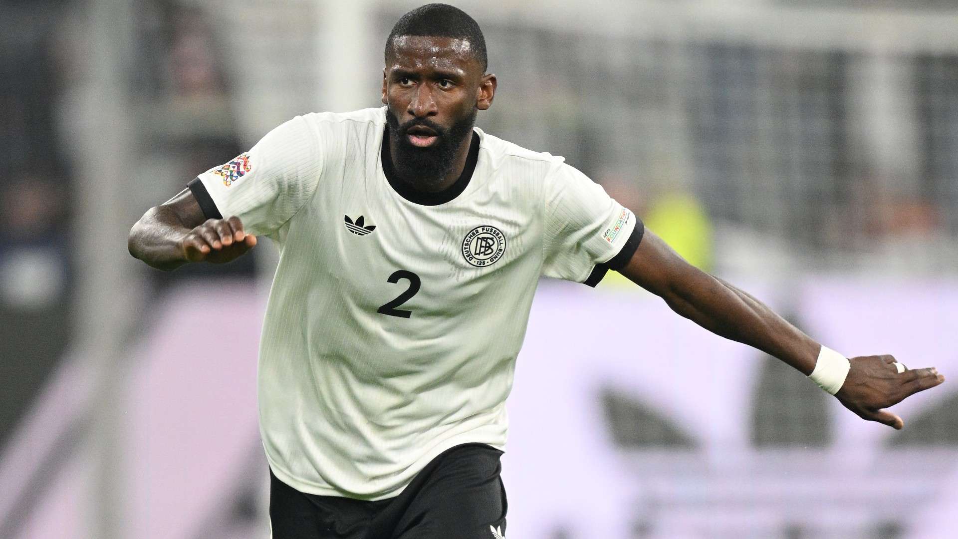 Antonio Rüdiger of Germany in action
