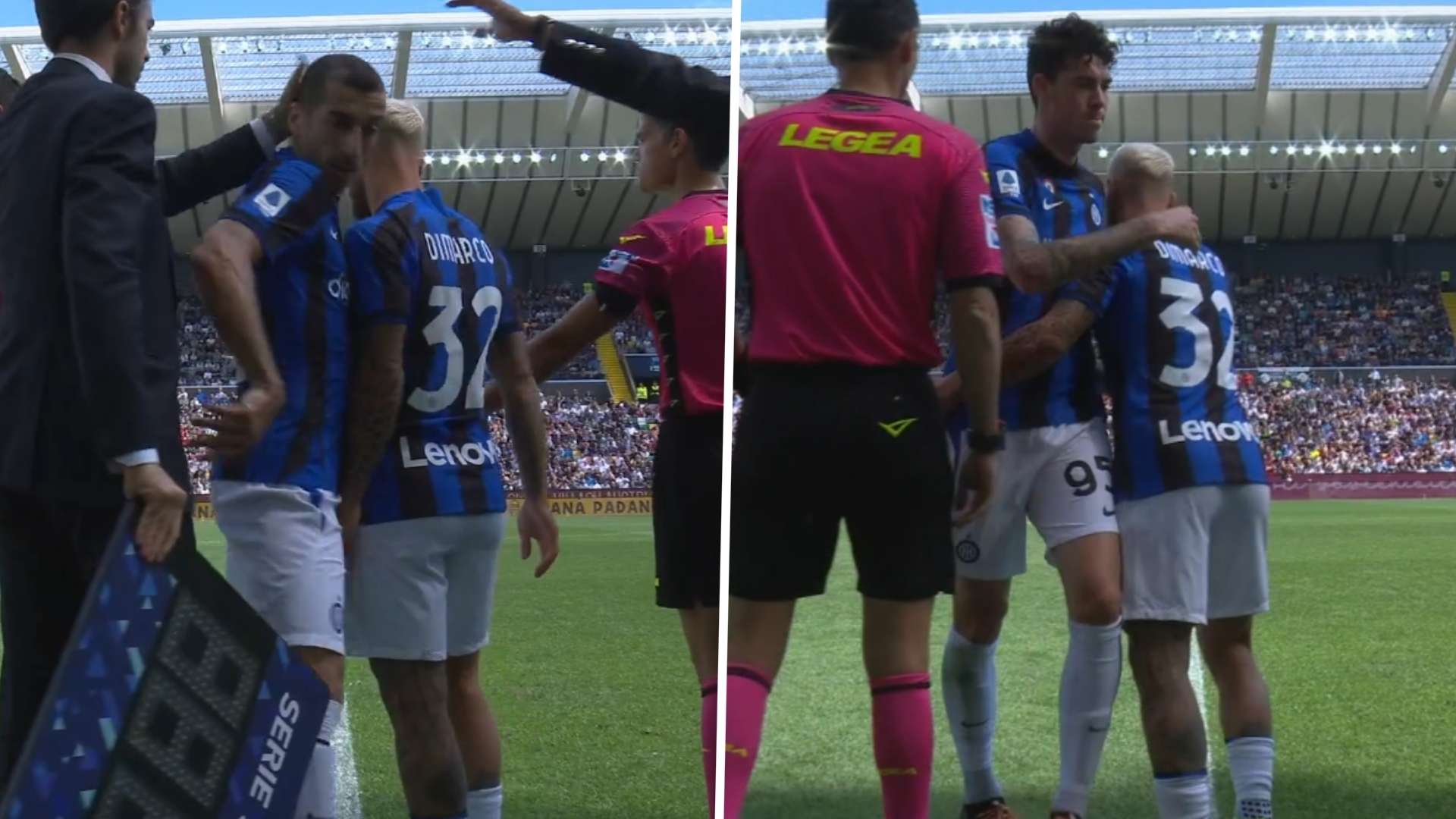 Mkhitaryan Bastoni Udinese Inter