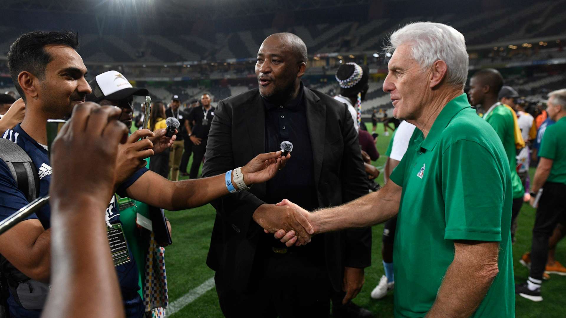 Gayton McKenzie & Hugo Broos, Bafana Bafana, October 2025
