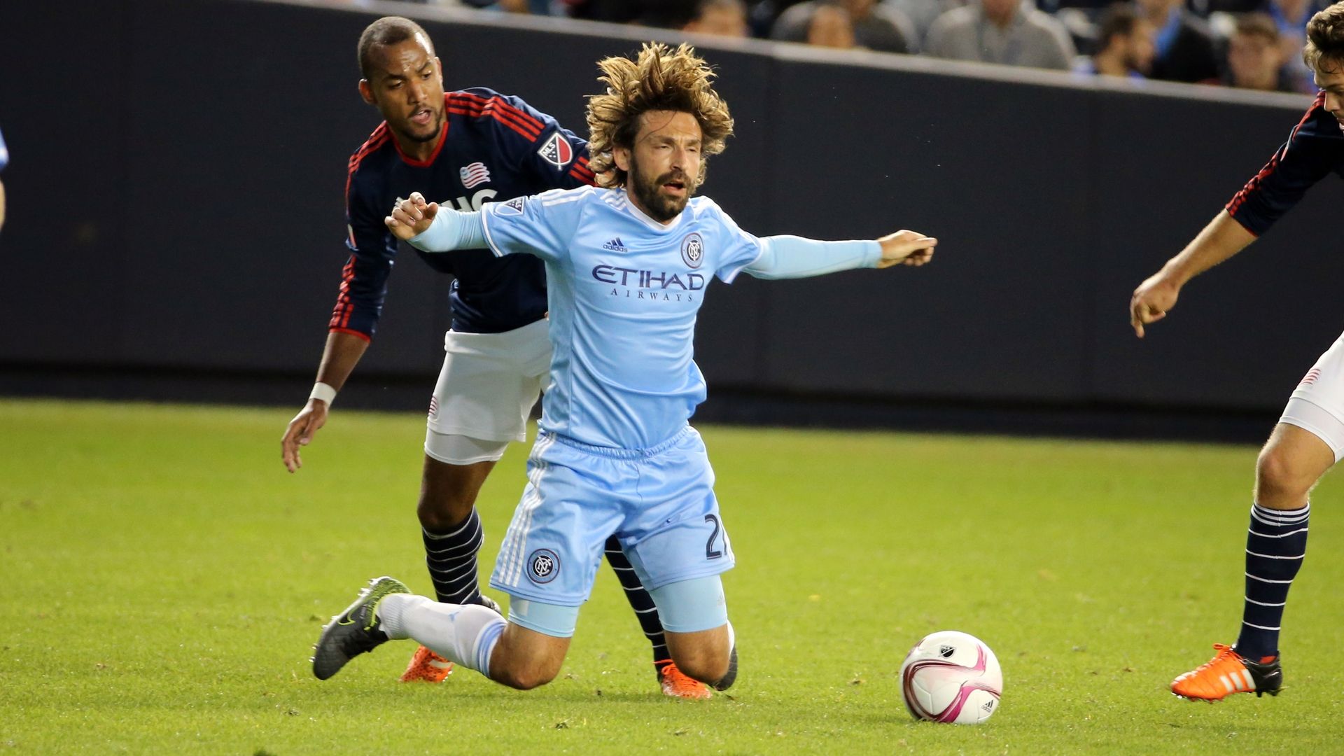 Andrea Pirlo New York City FC New England Revolution MLS 10252015