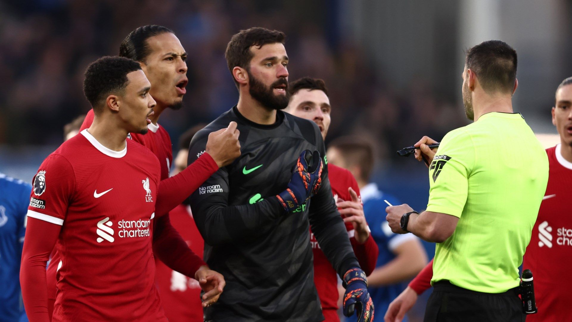 Alisson Becker Everton Liverpool Premier League 2023-24