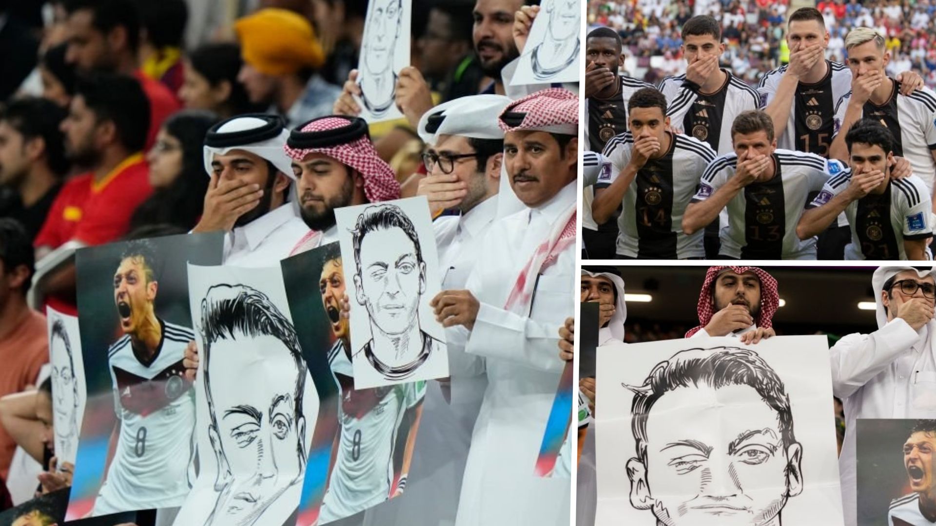 Mesut Ozil World Cup 2022 Spain vs Germany protests