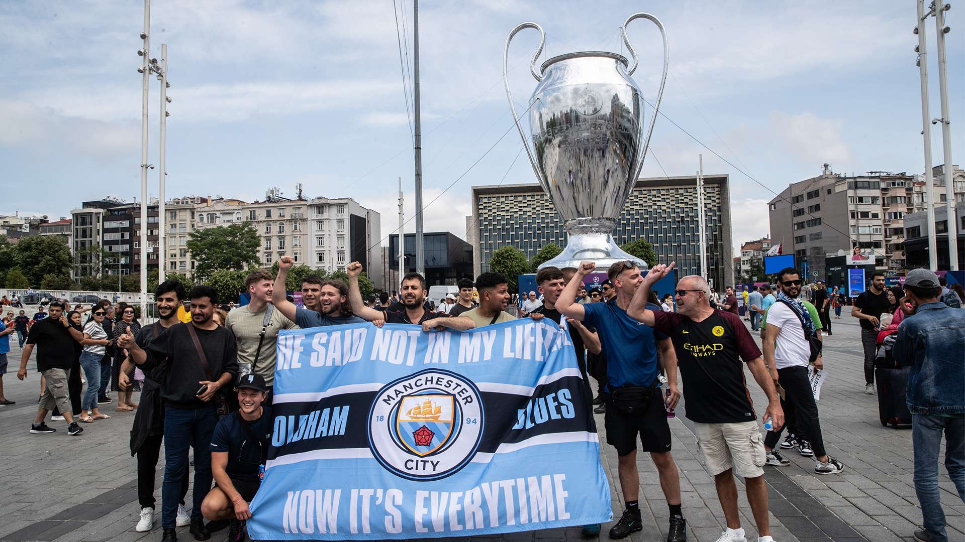 Man City Champions League fans