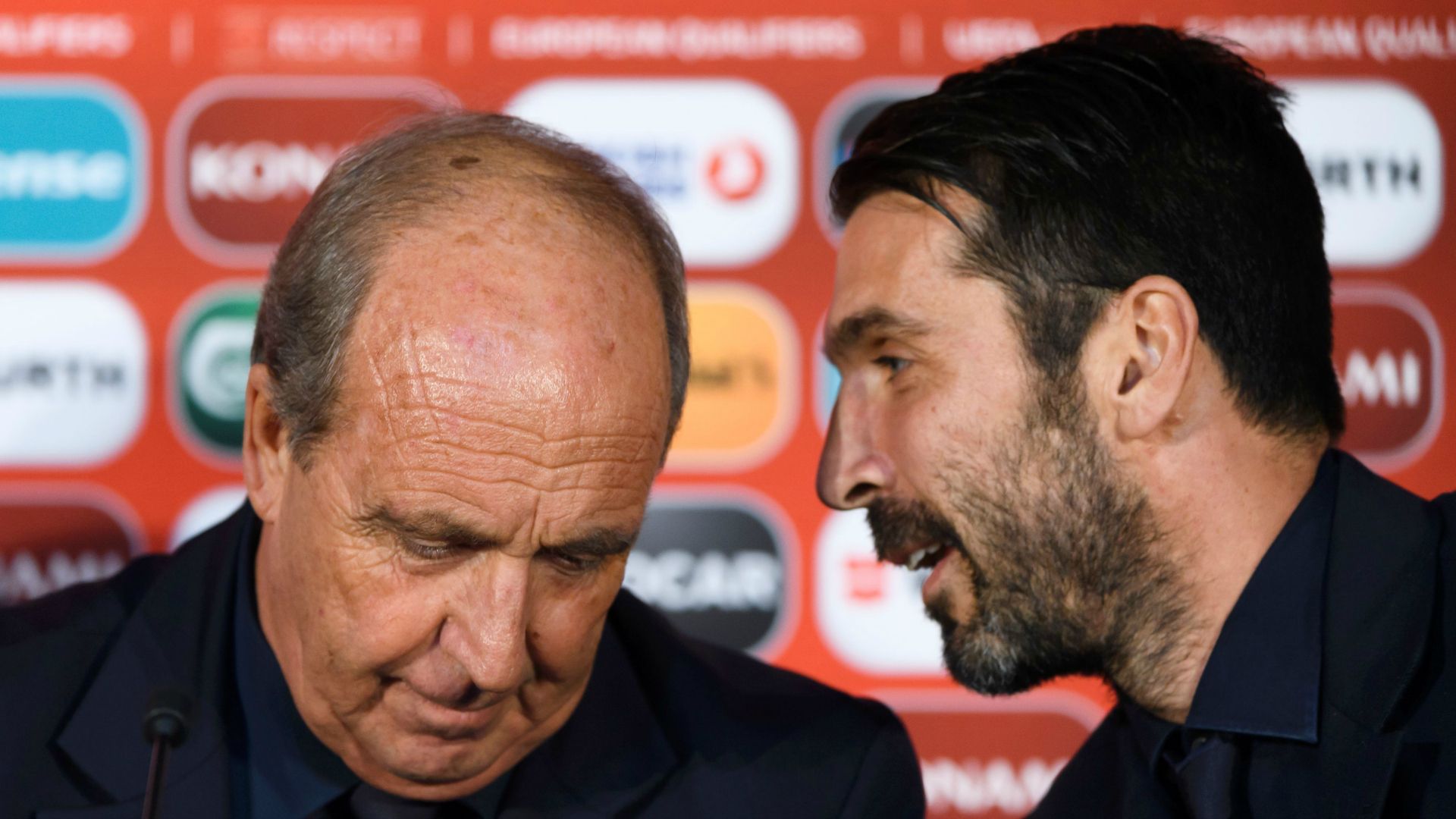 Giampiero Ventura Gianluigi Buffon Italy 11112016