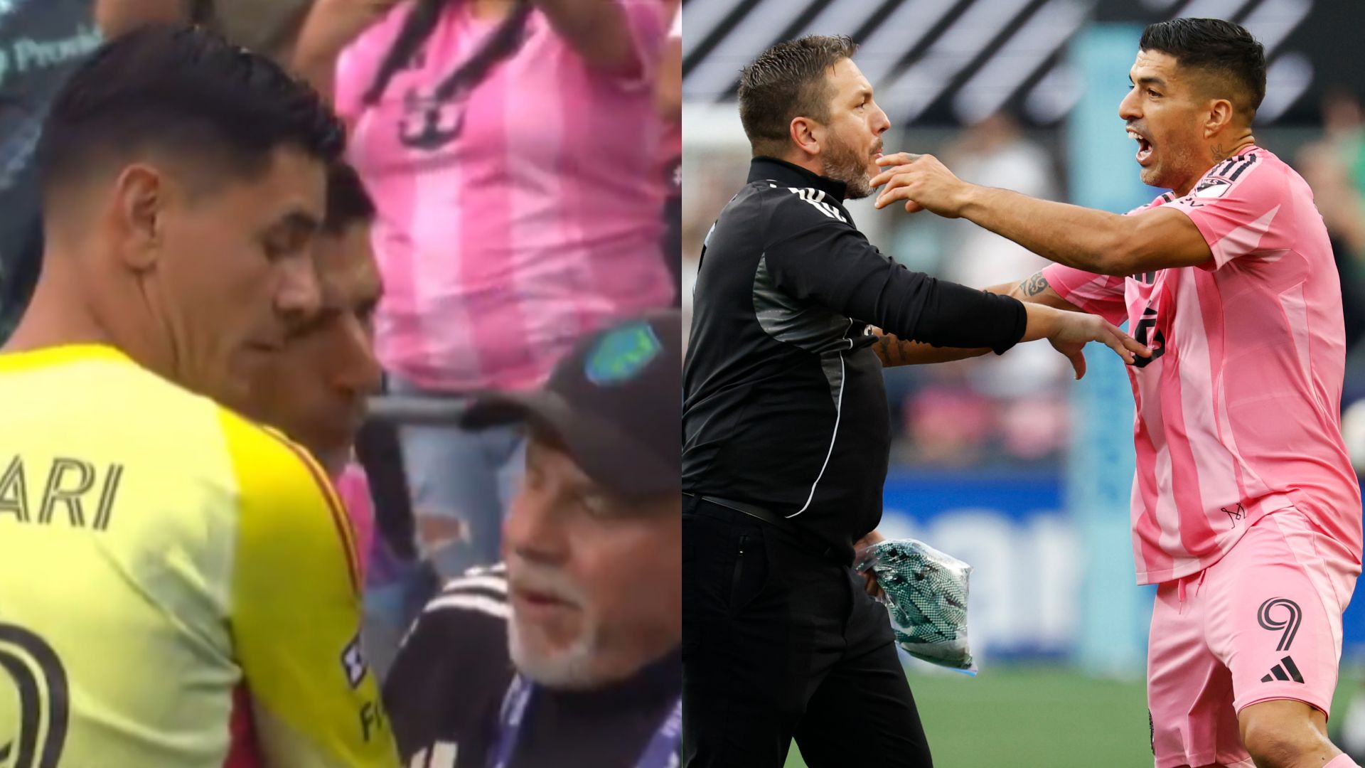 Luis Suarez spit Inter Miami Seattle Sounders Leagues Cup 2025