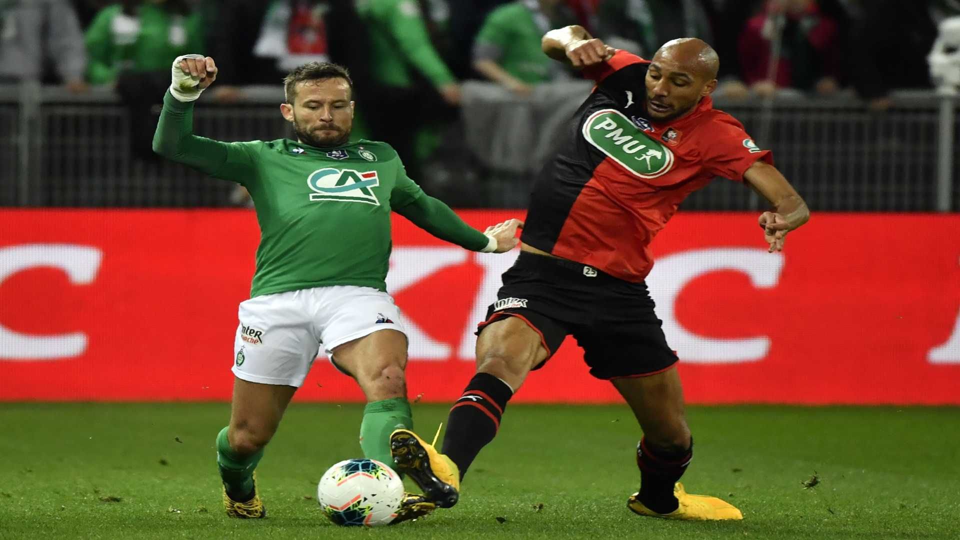Steven Nzonzi Yohan Cabaye Rennes Saint-EtienneY Coupe de France 05032020
