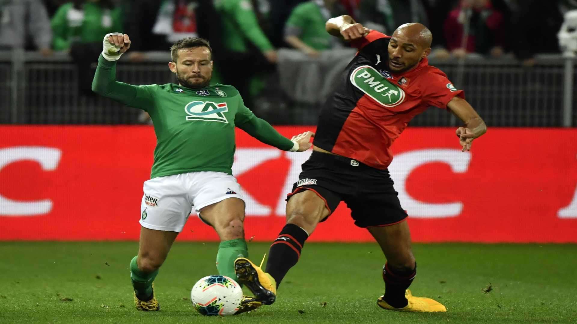 Steven Nzonzi Yohan Cabaye Rennes Saint-EtienneY Coupe de France 05032020