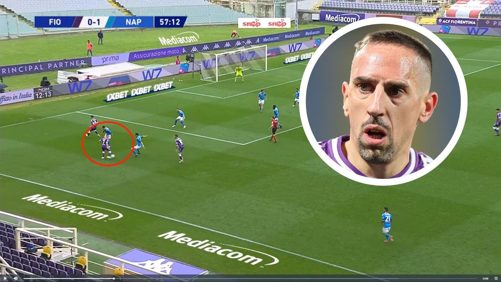 GFX Franck Ribery Fiorentina Napoli 2021