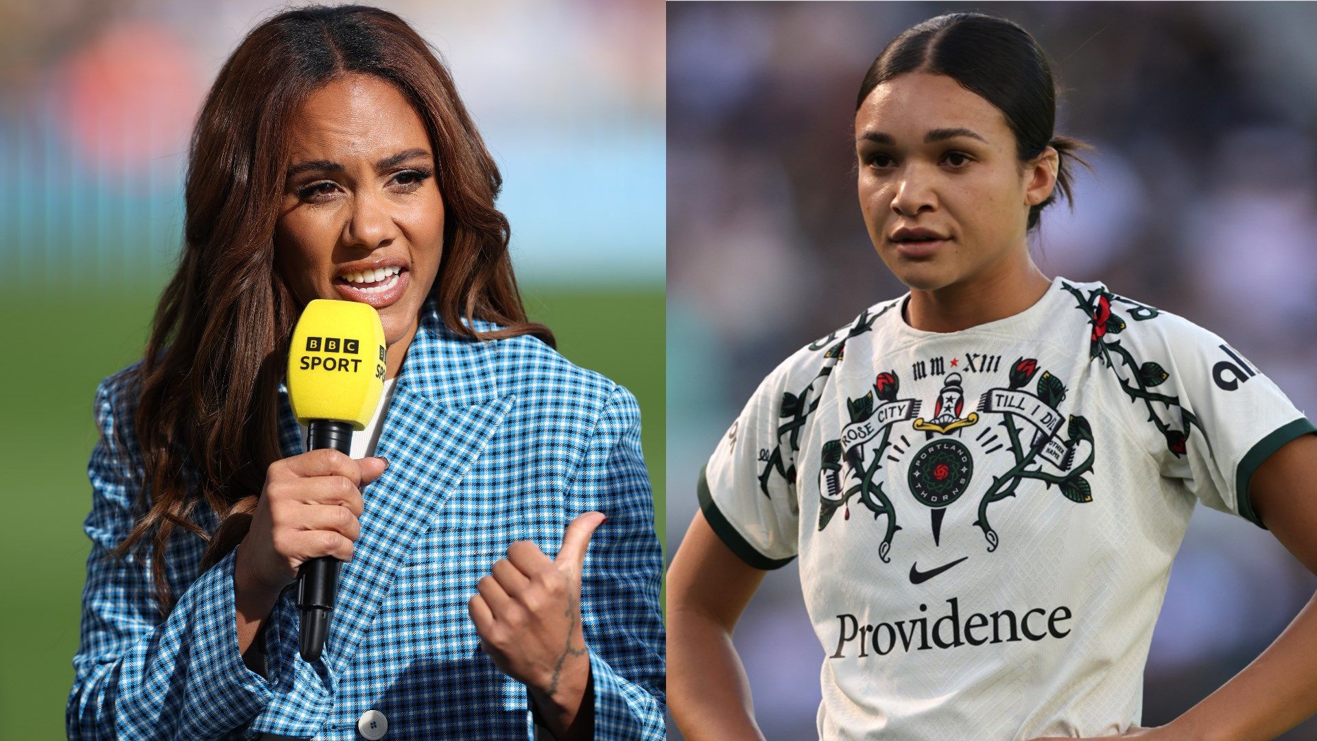 Alex Scott Sophia Smith split