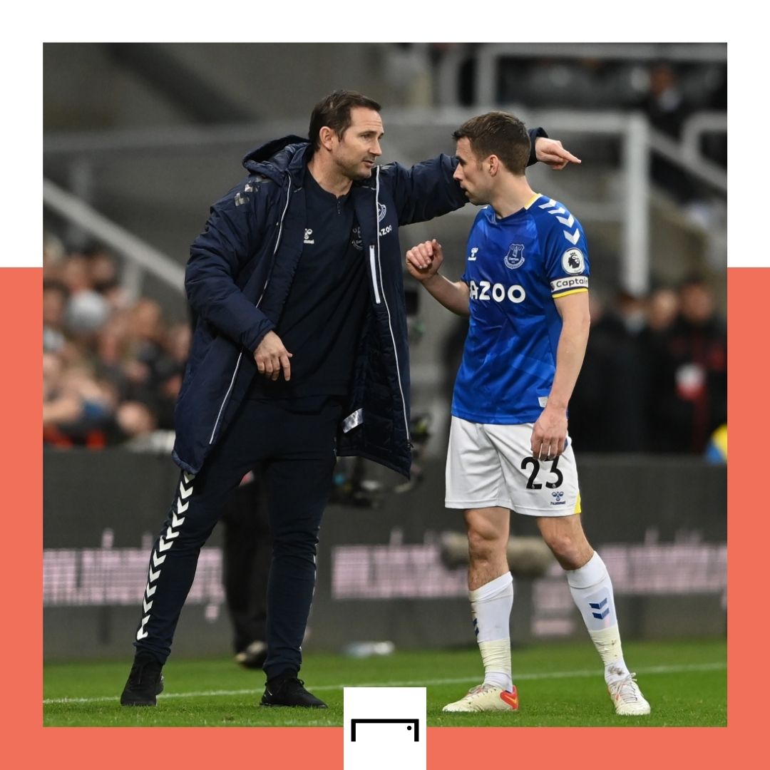 Frank Lampard Seamus Coleman Everton Newcastle Premier League 2021-22 GFX