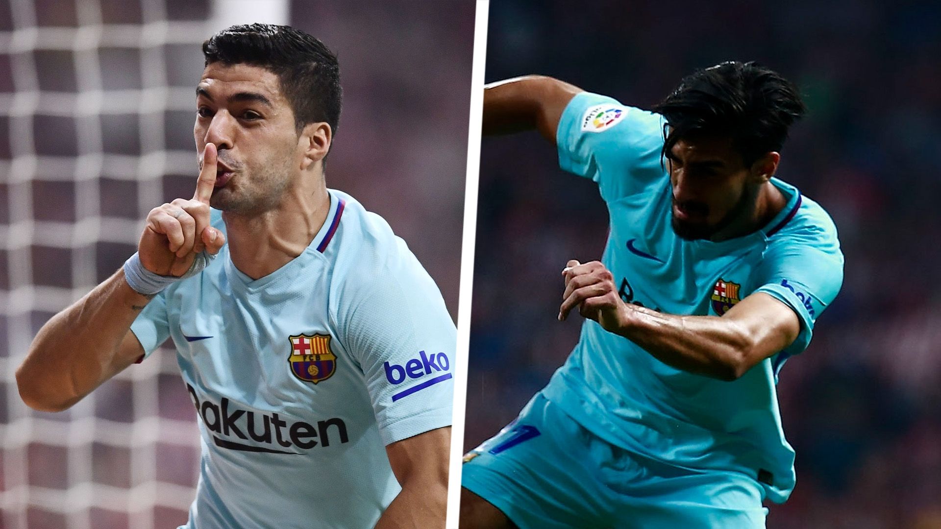 Luis Suarez Andre Gomes Barcelona Split