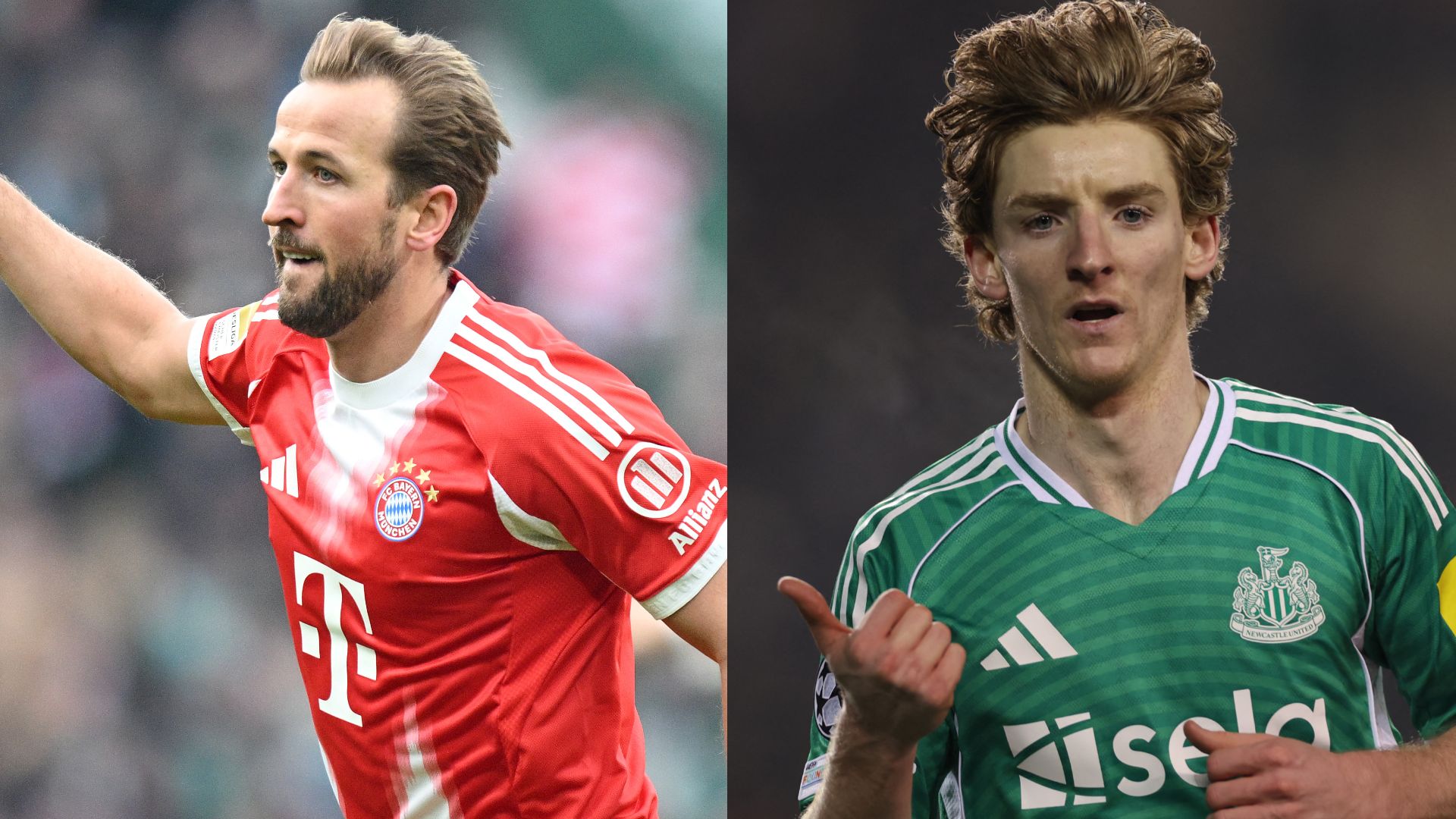 Harry Kane Anthony Gordon Newcastle Champions League 2026