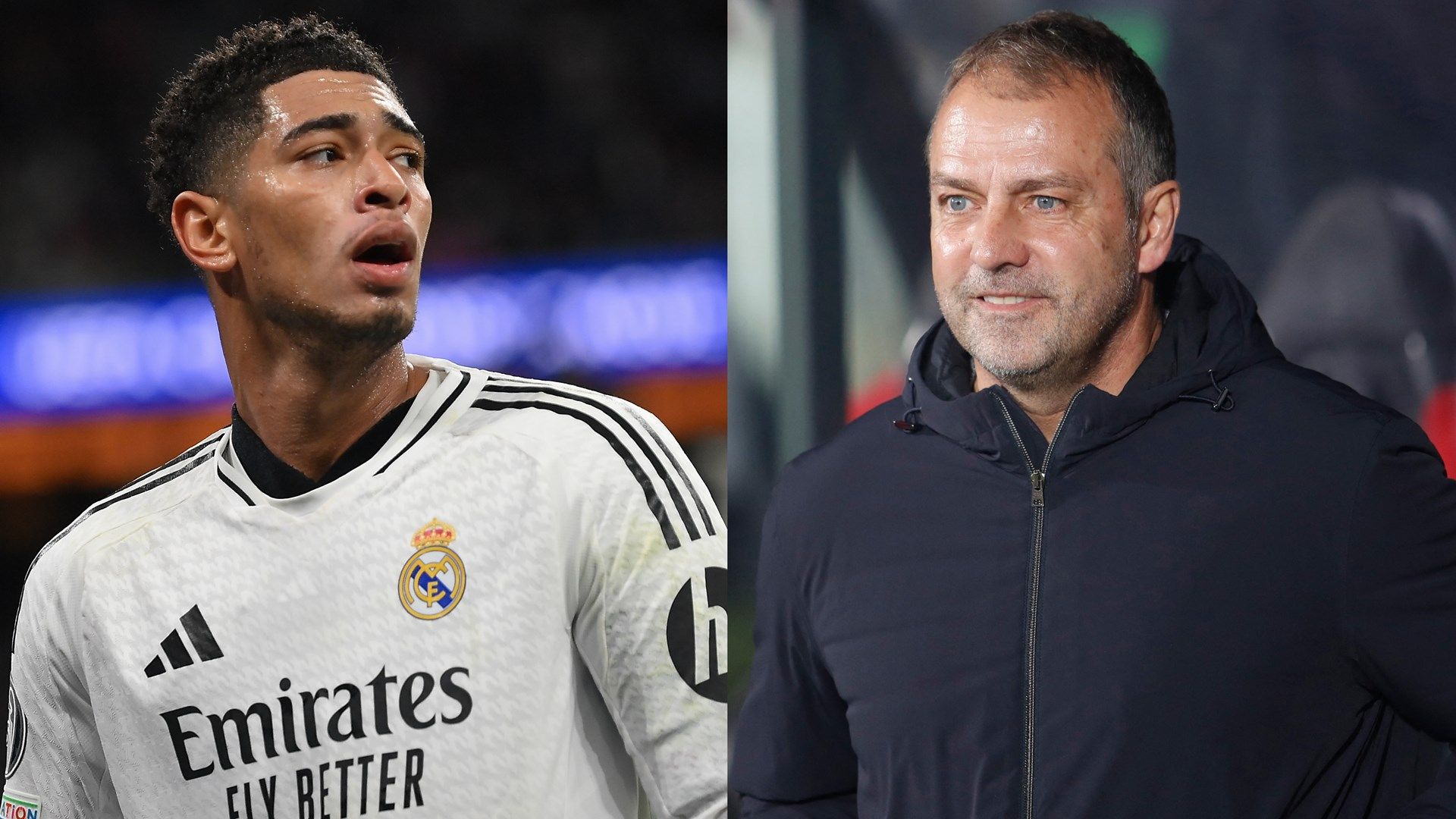 Jude Bellingham Hansi Flick GFX