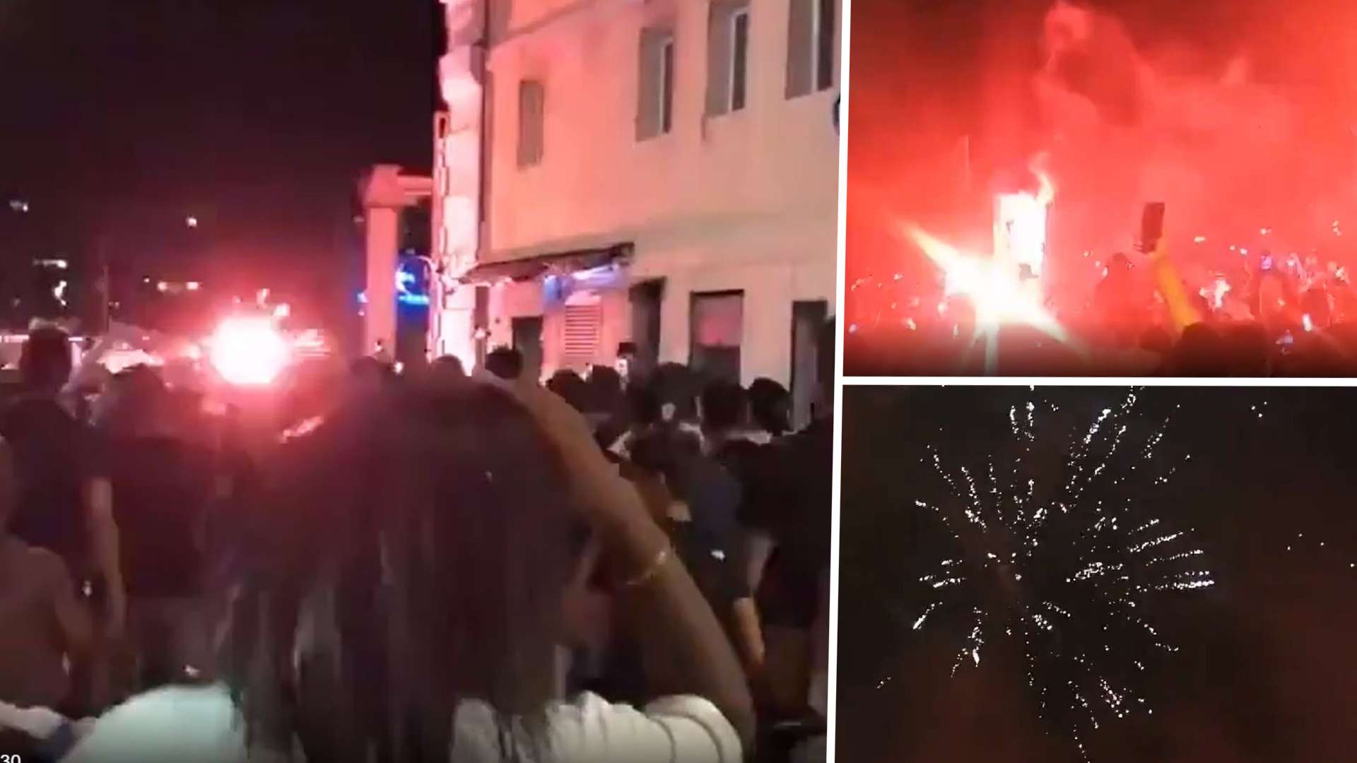 MARSEILLE FANS FEIERN PSG-NIEDERLAGE GFX