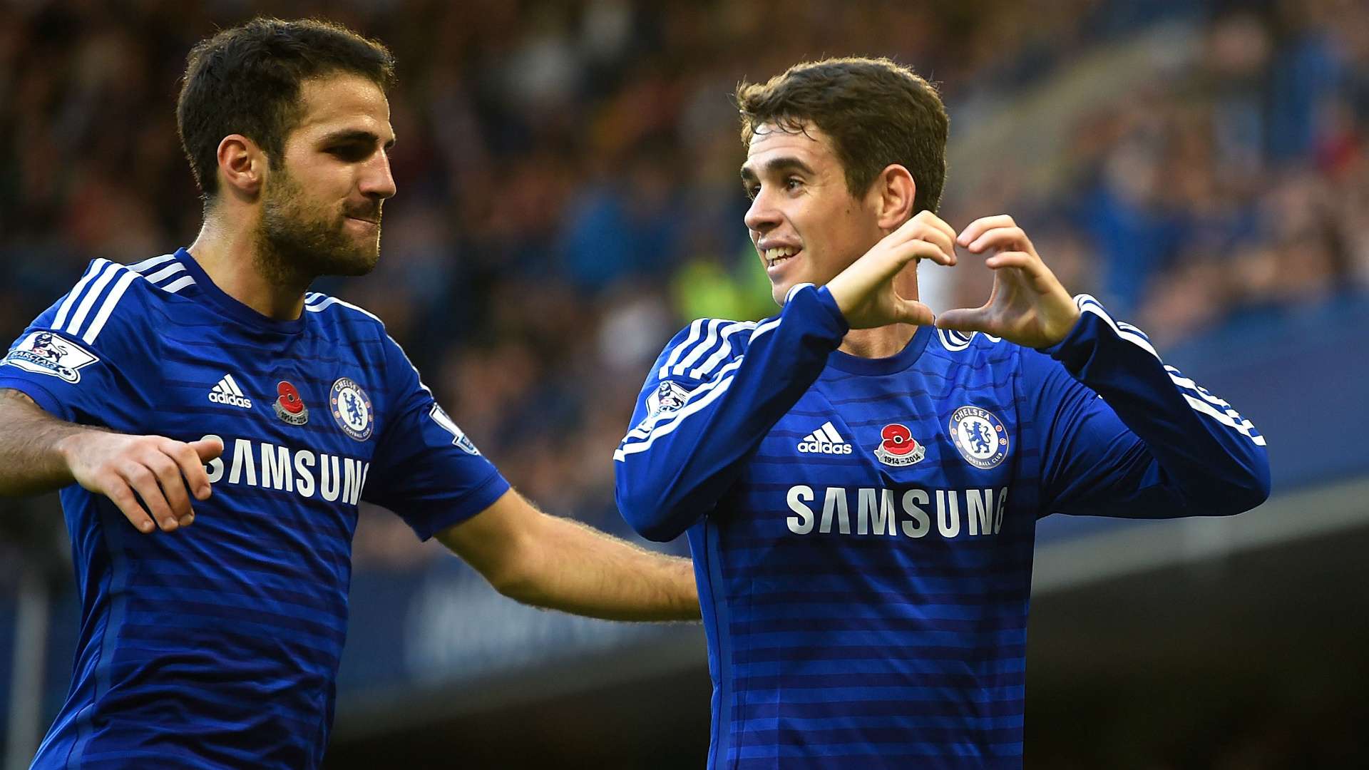 Cesc Fabregas Oscar Premier League Chelsea 01112014