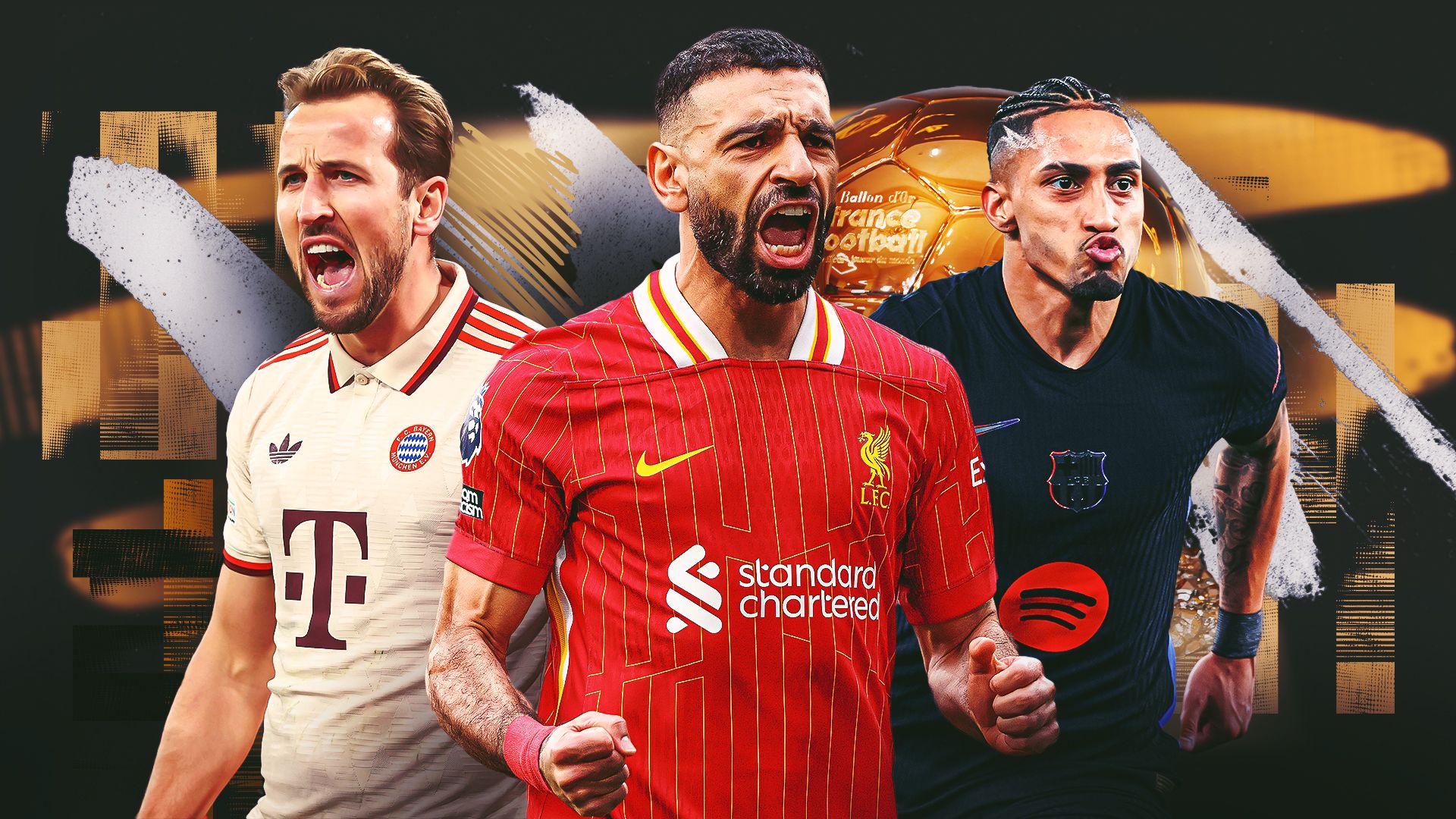 Ballon d'Or Power Rankings Mo Salah Harry Kane Raphinha GFX 16:9