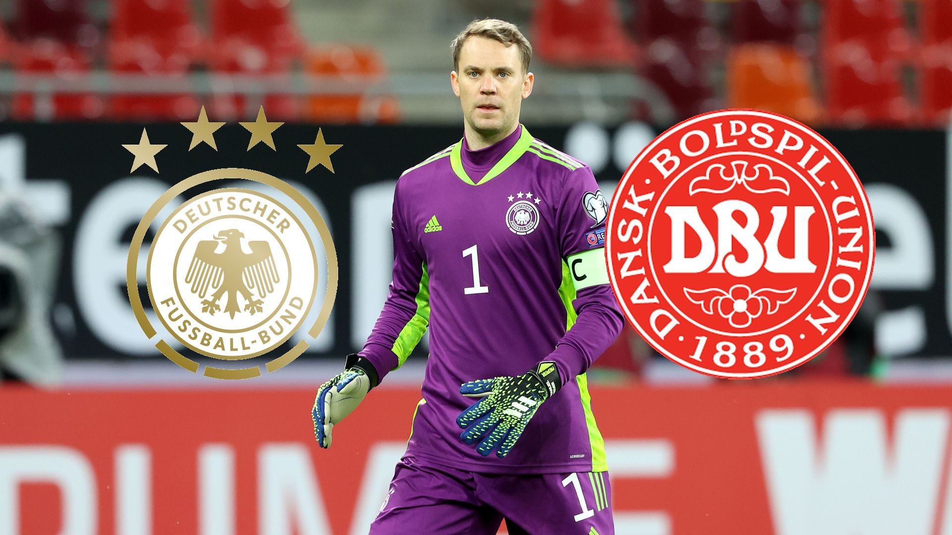 Manuel Neuer Germany DFB Dänemark Logo 2021