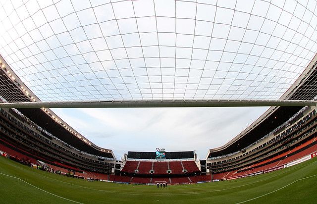 Visão geral do estádio da LDU, em Quito, no Equador