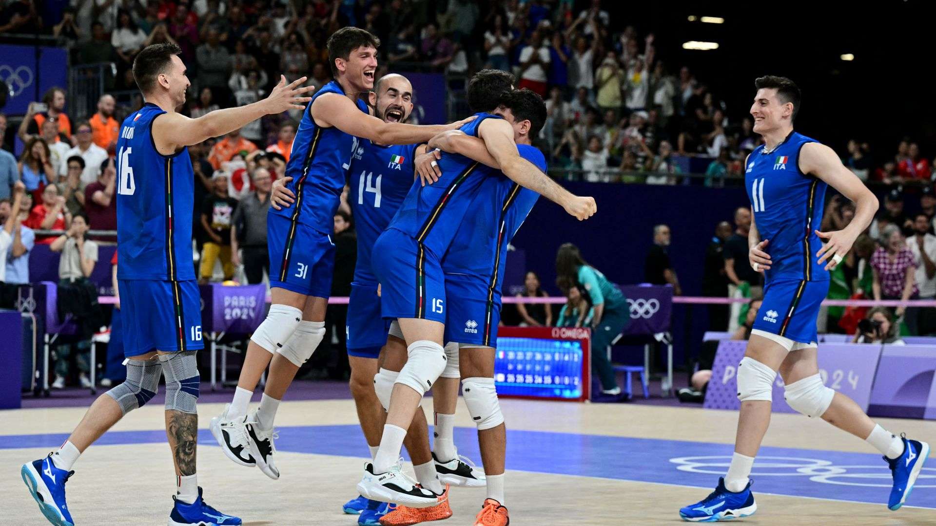 Italy volley players Paris 2024