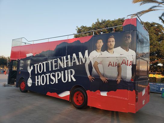Tottenham tour bus