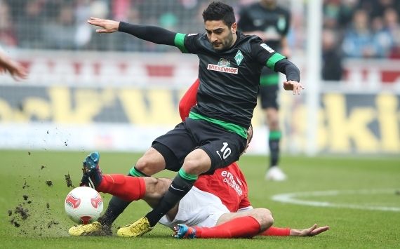 Germany, Bundesliga, FSV Mainz 05 vs. Werder Bremen, Nikolce Noveski; Mehmet Ekici