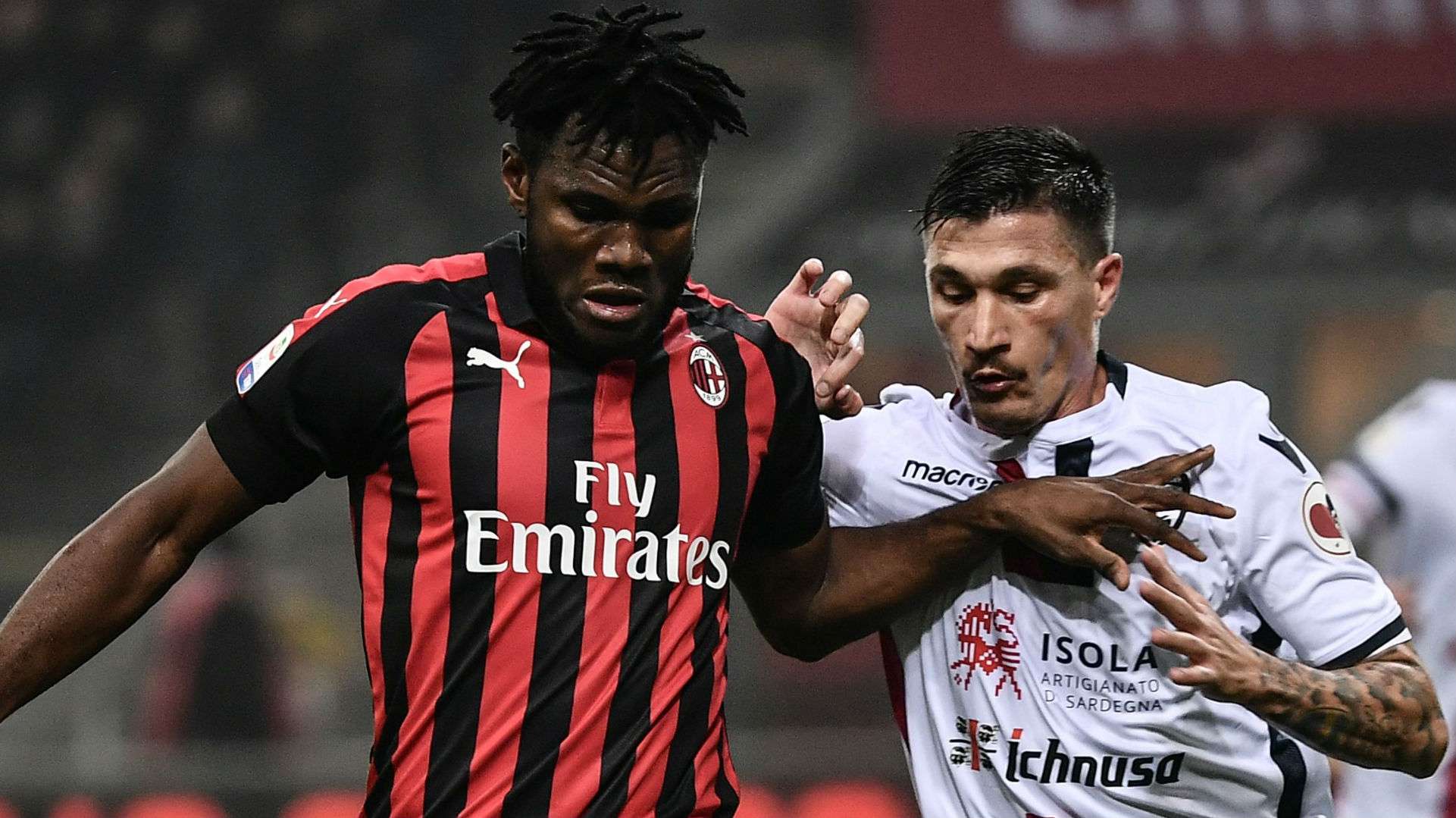 Franck Kessie Milan Cagliari Fabio Pisacane