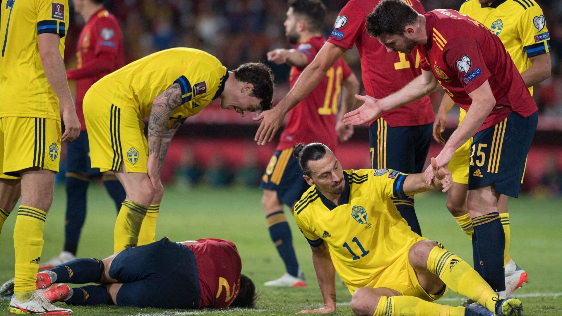 Ibrahimovic Azpilicueta Spain Sweden