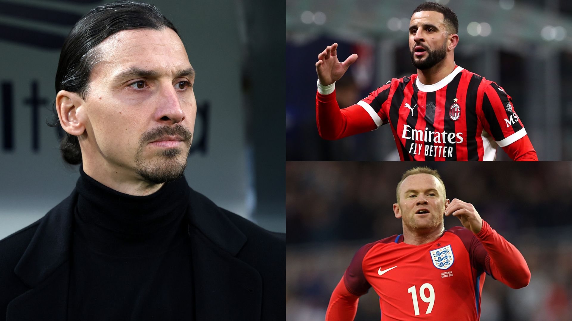 Zlatan Ibrahimovic Kyle Walker Wayne Rooney