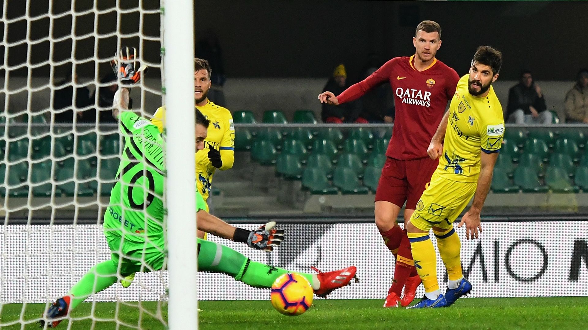 Edin Dzeko Chievo Roma Serie A