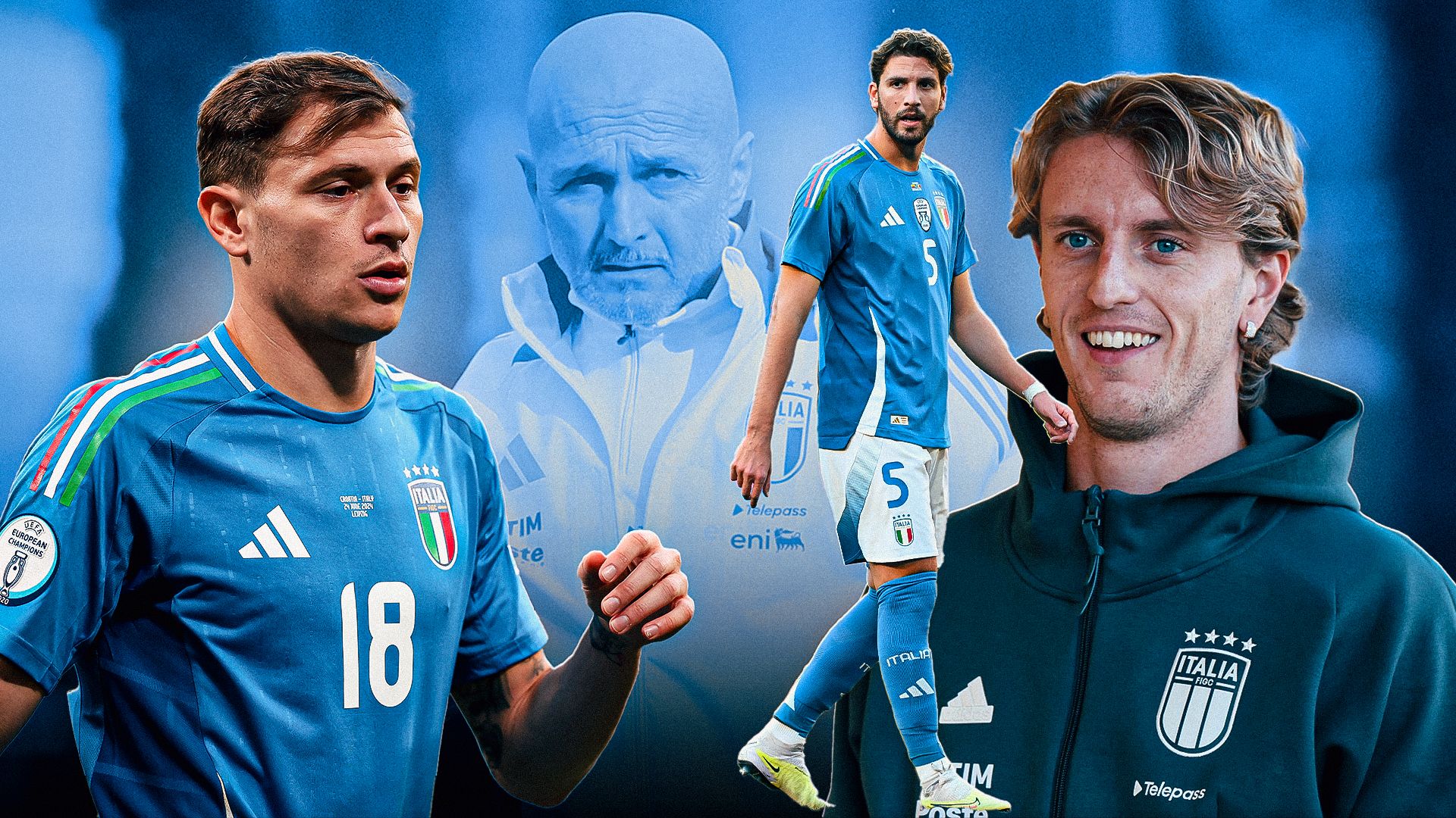 Barella Locatelli Rovella Italy