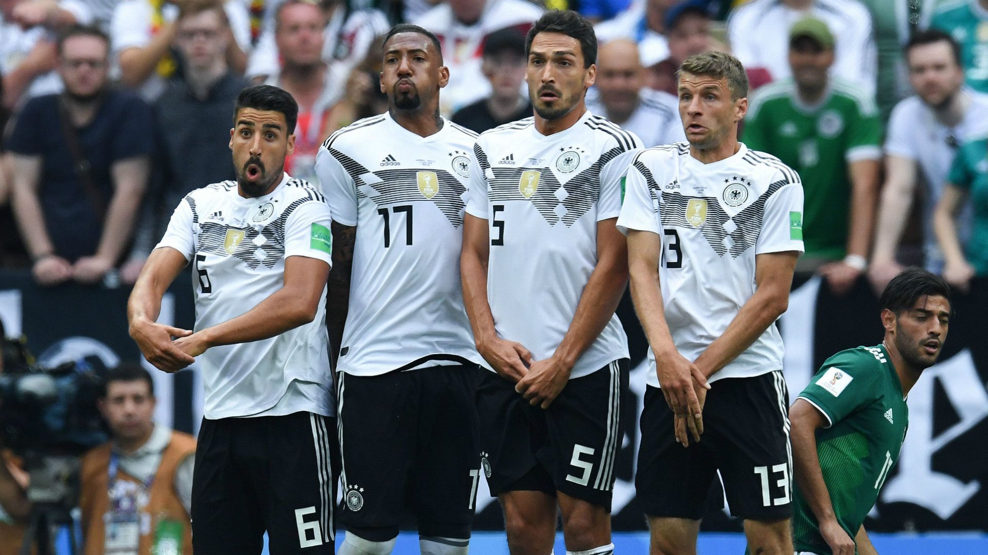 Jerome Boateng Mats Hummels Sami Khedira Thomas Muller Germany 2018
