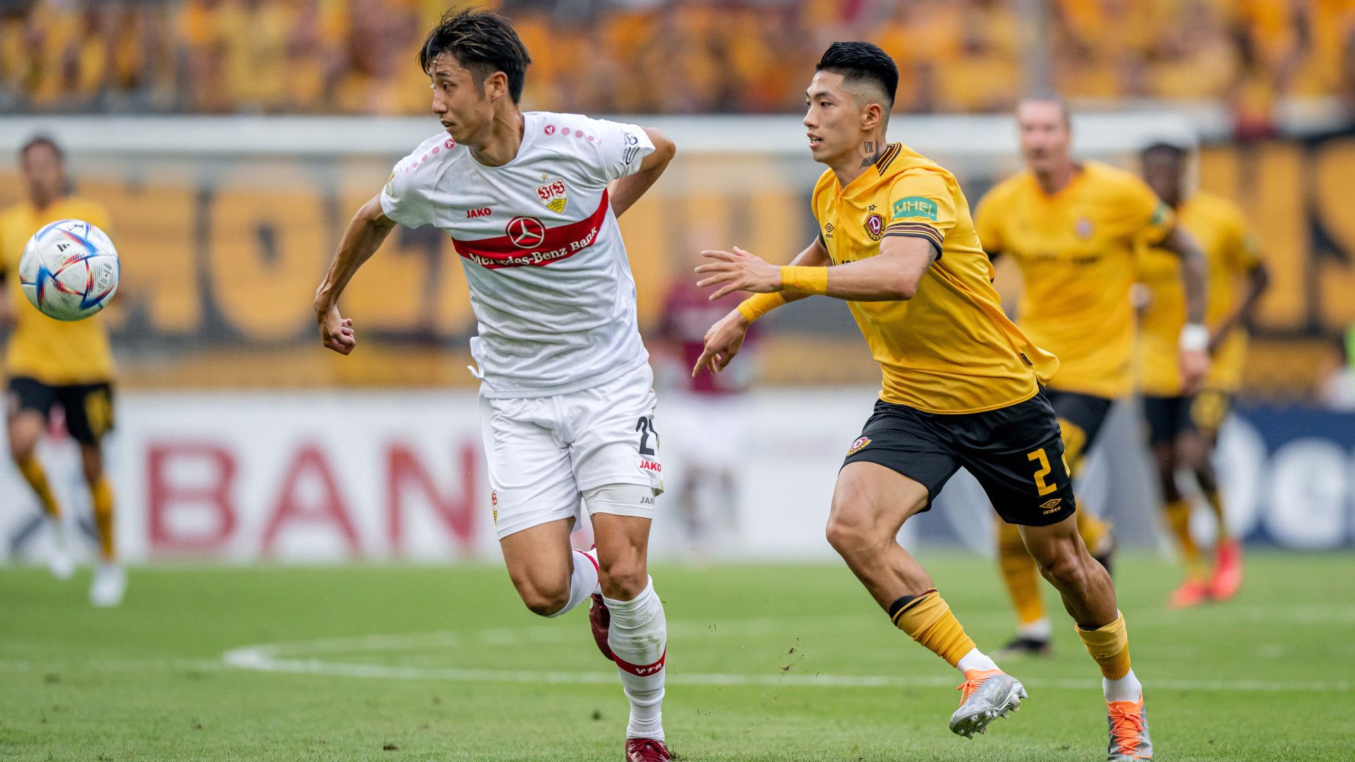 HIROKI ITO STUTTGART KYU HYUN PARK DYNAMO DRESDEN GERMAN CUP DFB POKAL 29072022