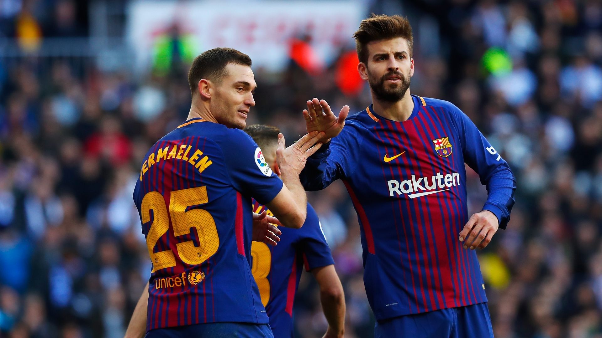 Thomas Vermaelen Gerard Pique Barcelona