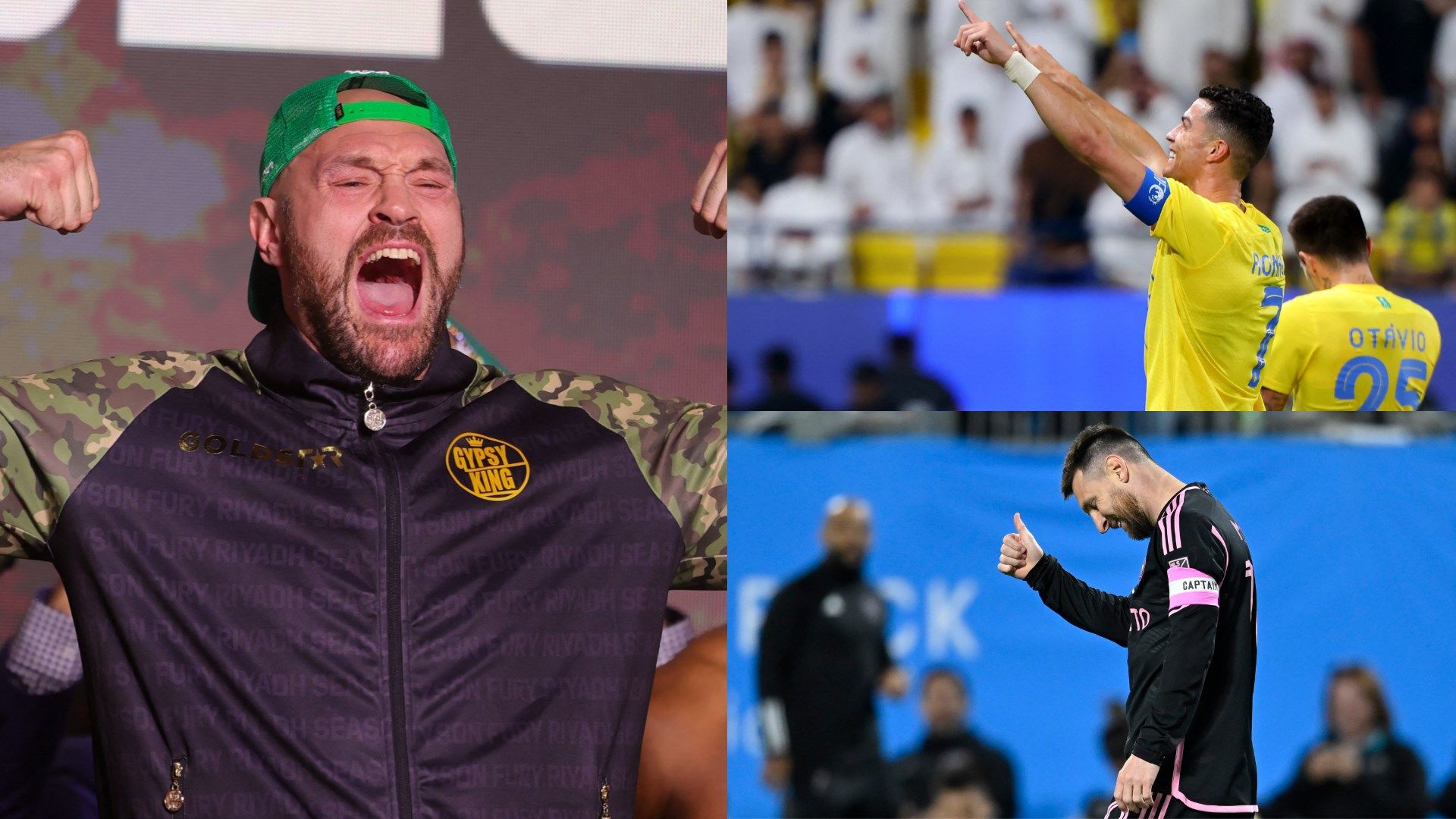 Ronaldo, Fury, Messi GFX