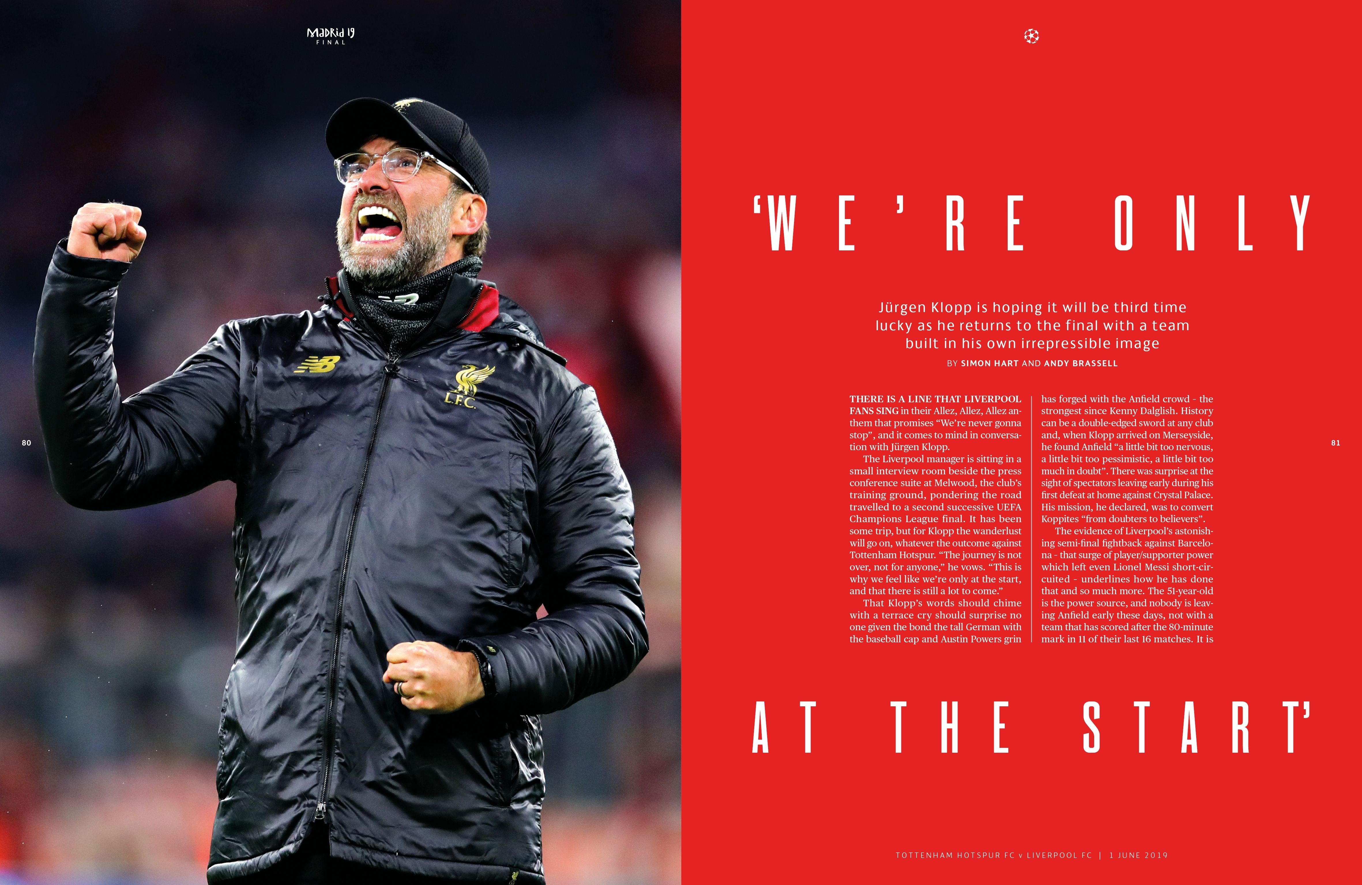 Uefa Champions League official program pages