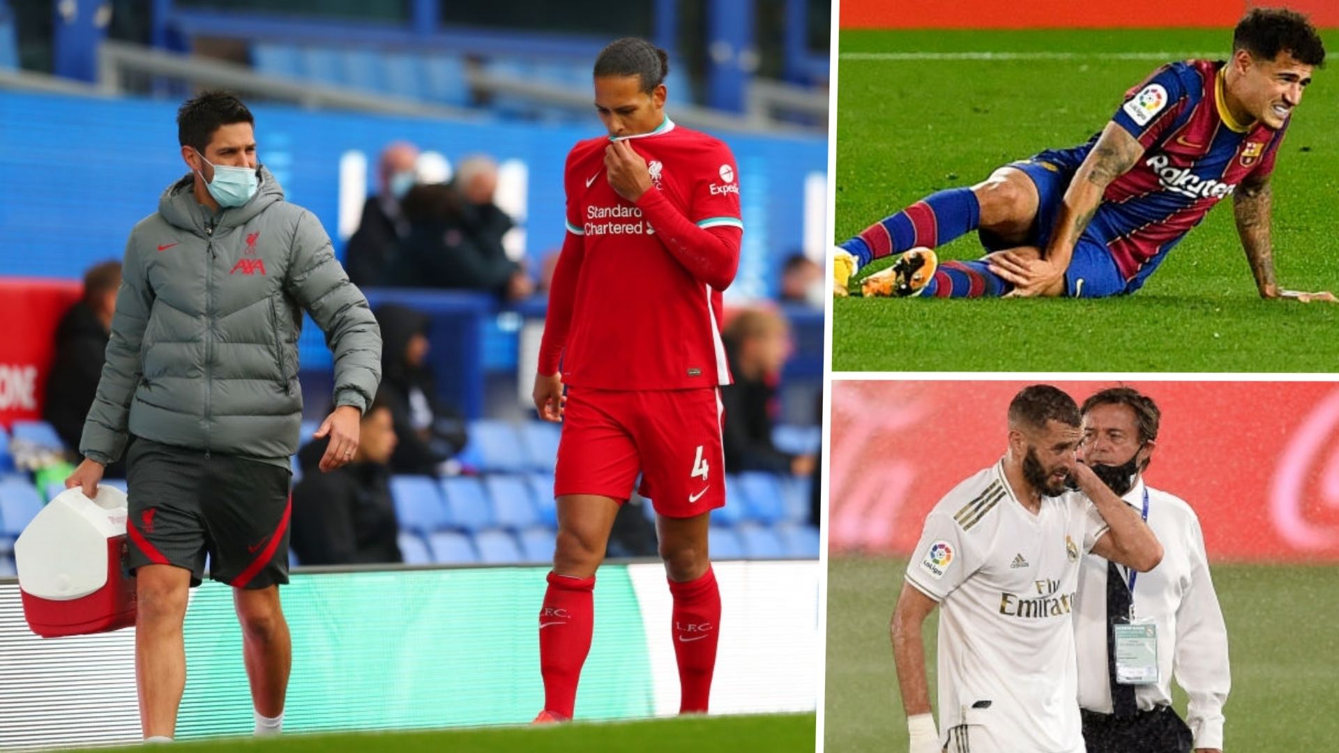 Futbolistas lesionados en covid