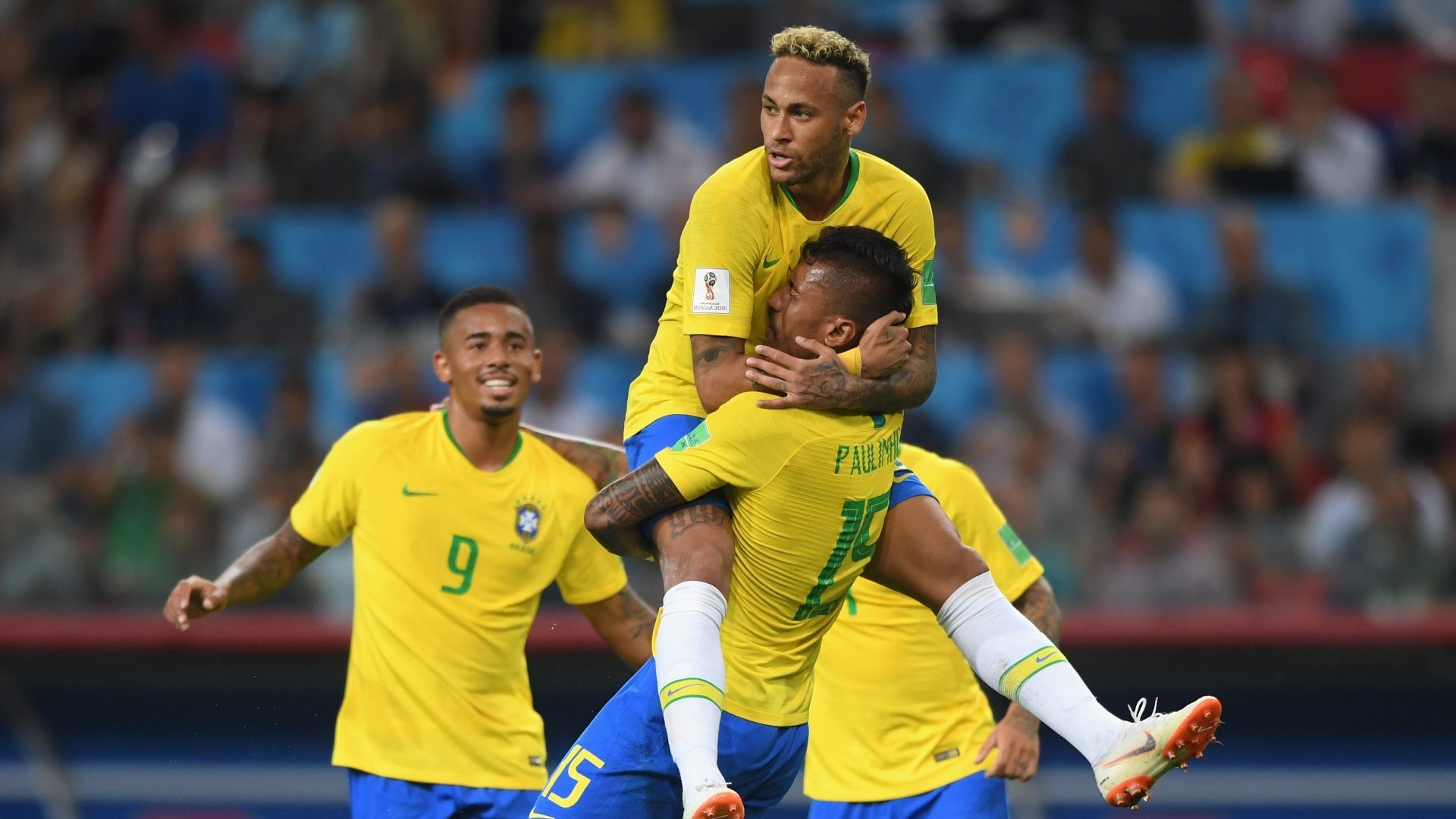 Copa 2018 Brasil x Sérvia Paulinho Neymar Gabriel Jesus