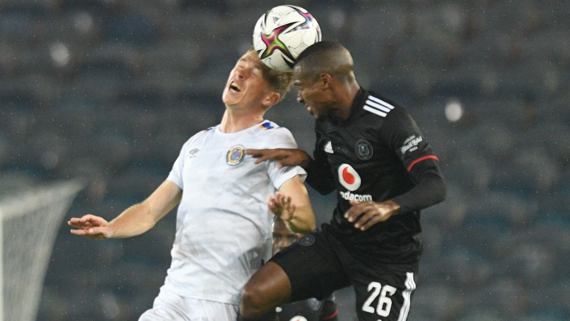 Jesse Donn, SuperSport United & Bandile Shandu, Orlando Pirates, March 2022