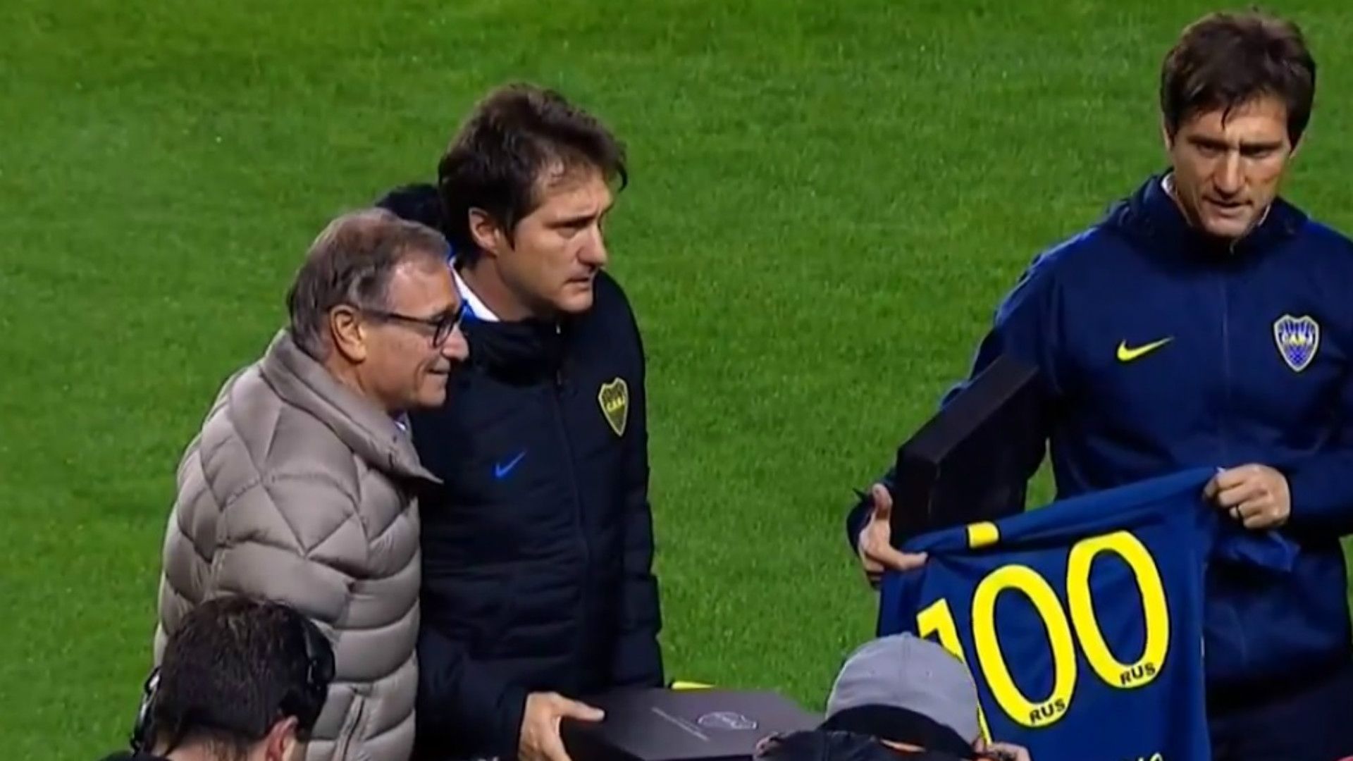 Guillermo Barros Schelotto 100 partidos Boca Velez 02092018