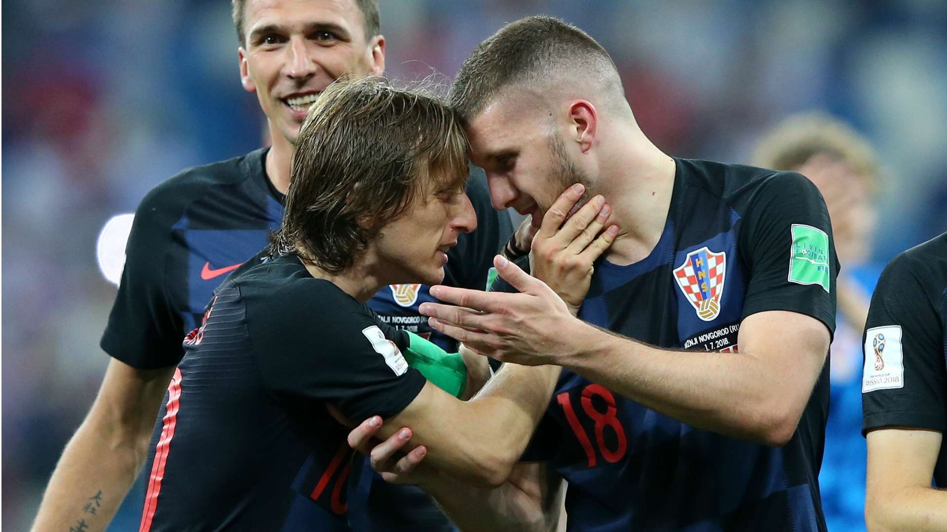 Luka Modric Ante Rebic Croatia World Cup 01072018