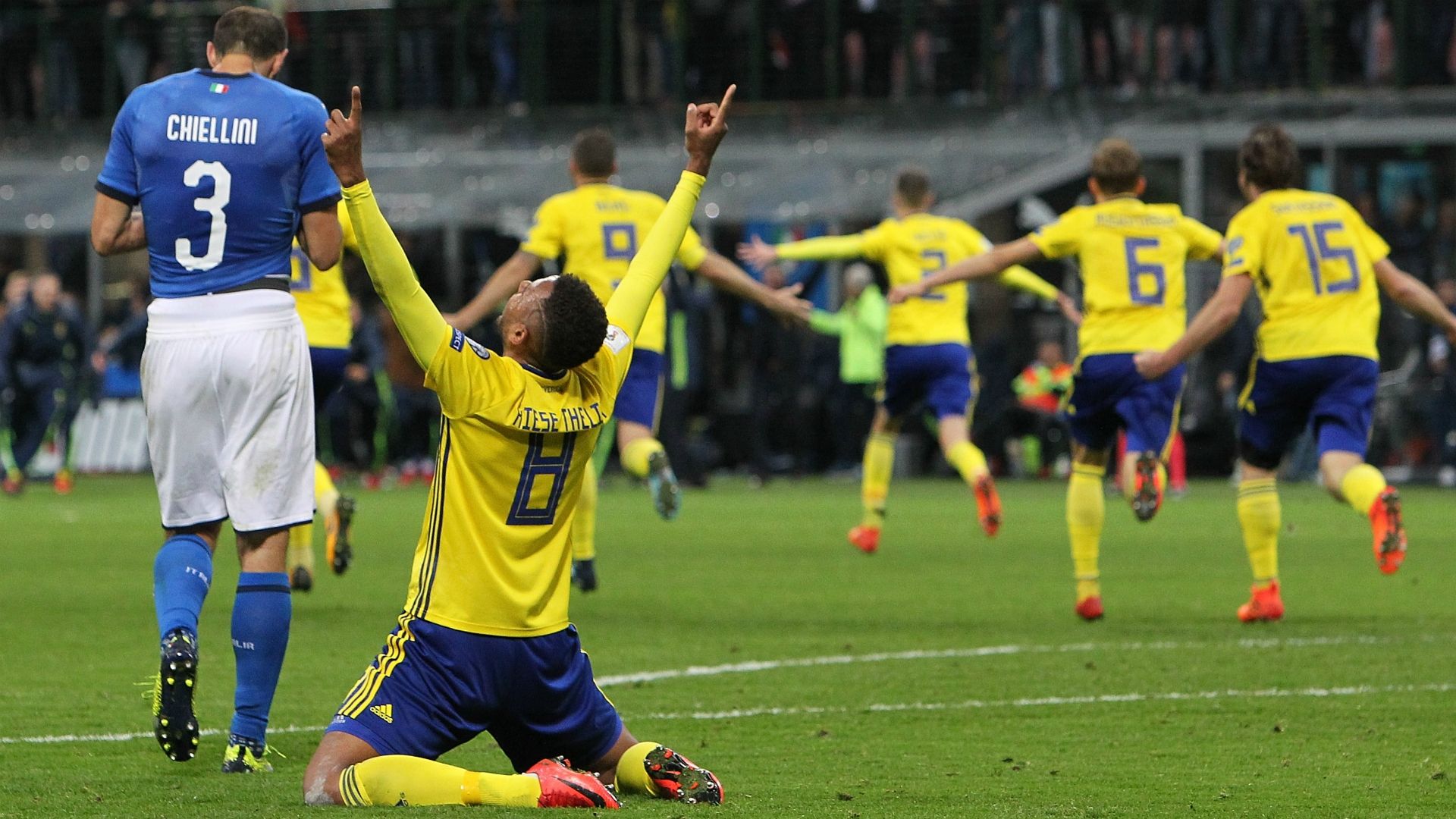 Chiellini Italy Sweden