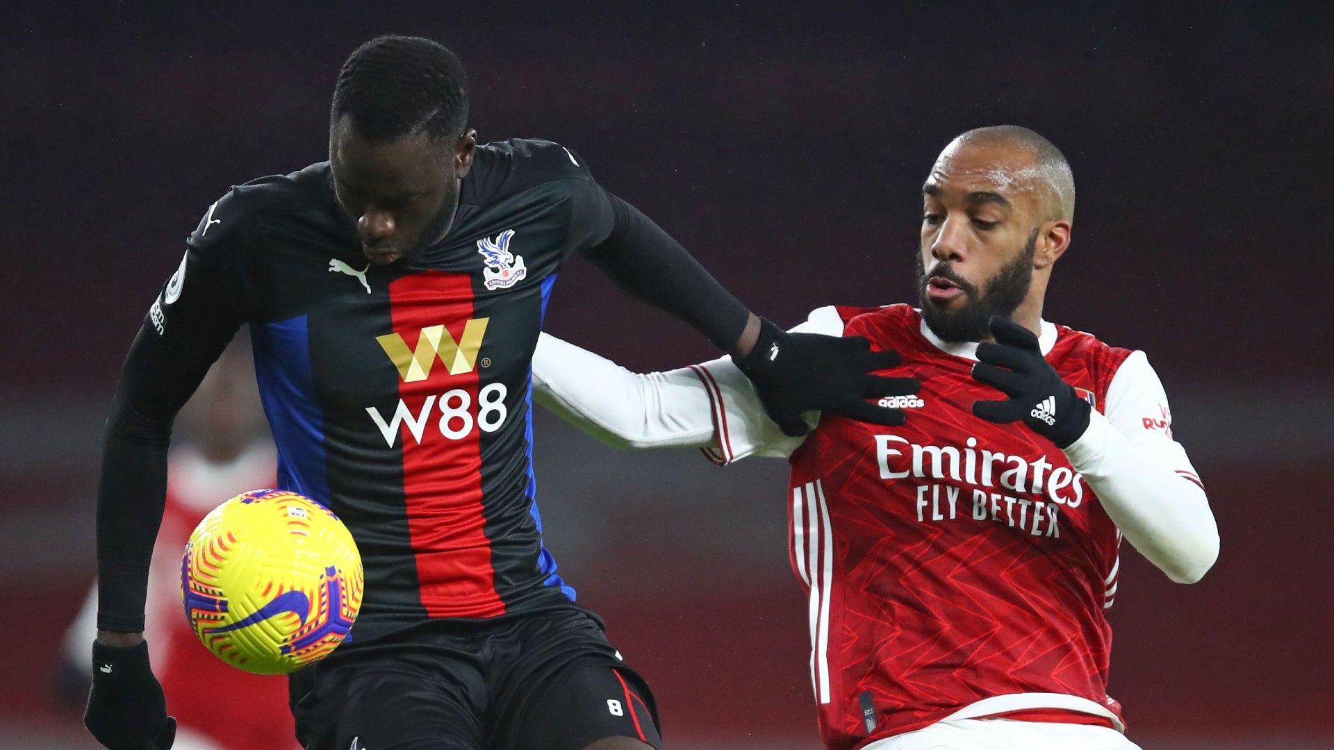 Lacazette Kouyate Arsenal Crystal Palace 2021
