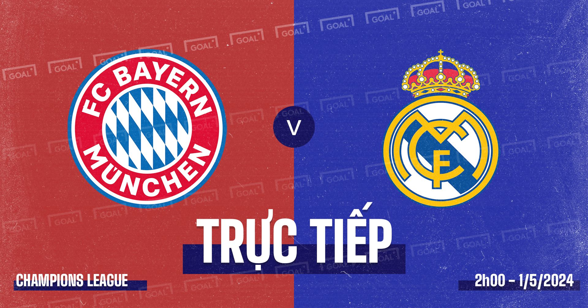 Bayern Munich vs Real Madrid Champions League 2023/24 GFX