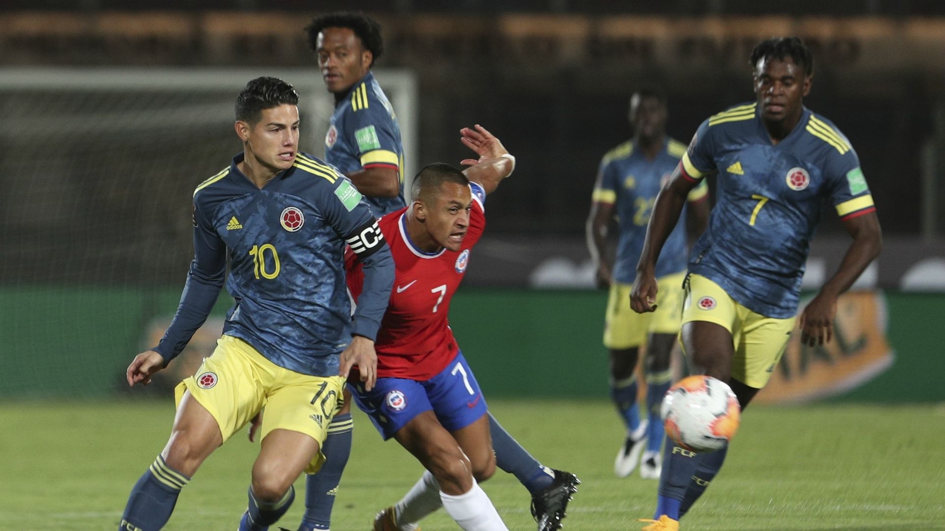 James Rodríguez Alexis Sánchez Chile Colombia 13102020
